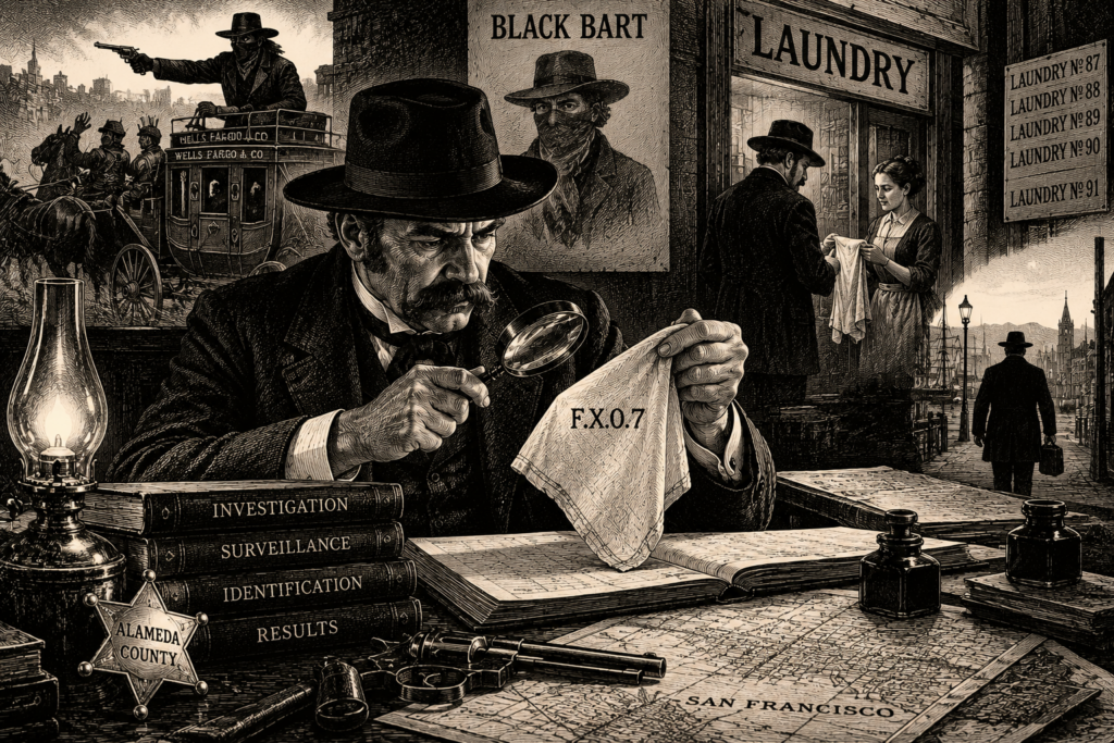 El investigador privado que atrapó a Black Bart gracias a un pañuelo
