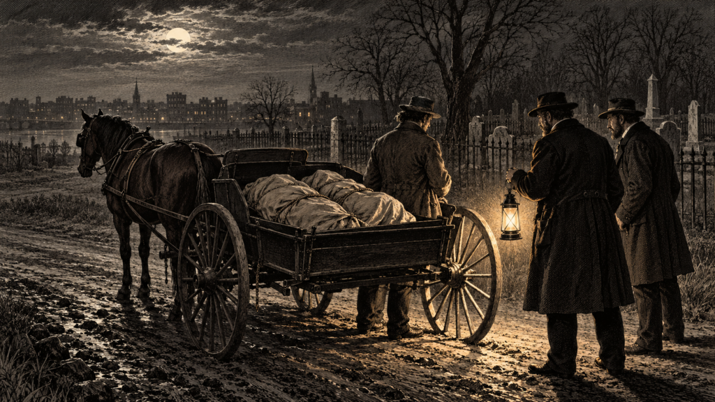 Dos cadáveres en un carruaje: los detectives de Pinkerton vigilan el cementerio